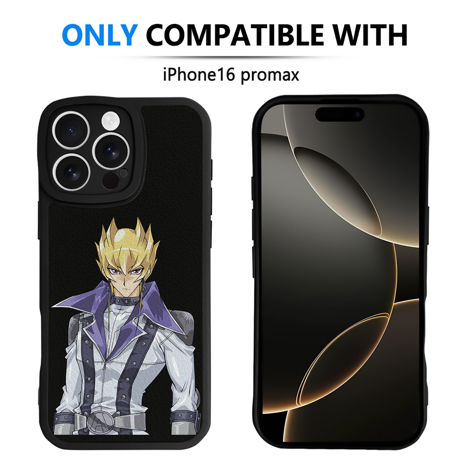 遊☆戯☆王 Yu-Gi-Oh! 【iPhone 16シリーズ対応】シリコンスマホケース（レザー調） 材質：シリコン